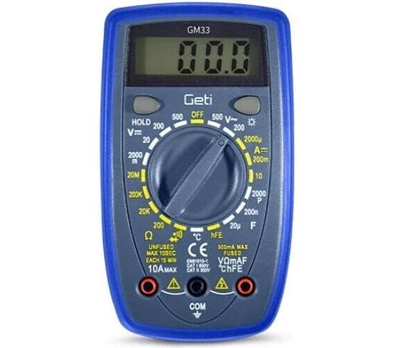 Multimetr GETI GM33B