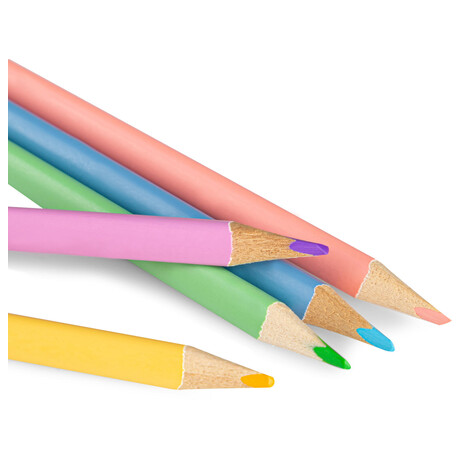 EASY Kids PASTEL Trojhranné pastelky, 12